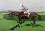 Bauer F. Carl - Karikatura z dostihů