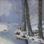 Svoboda Josef - Zimní krajina s říčkou