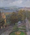 Varcl Karel - Výchled na Kopaninu za přeháněk